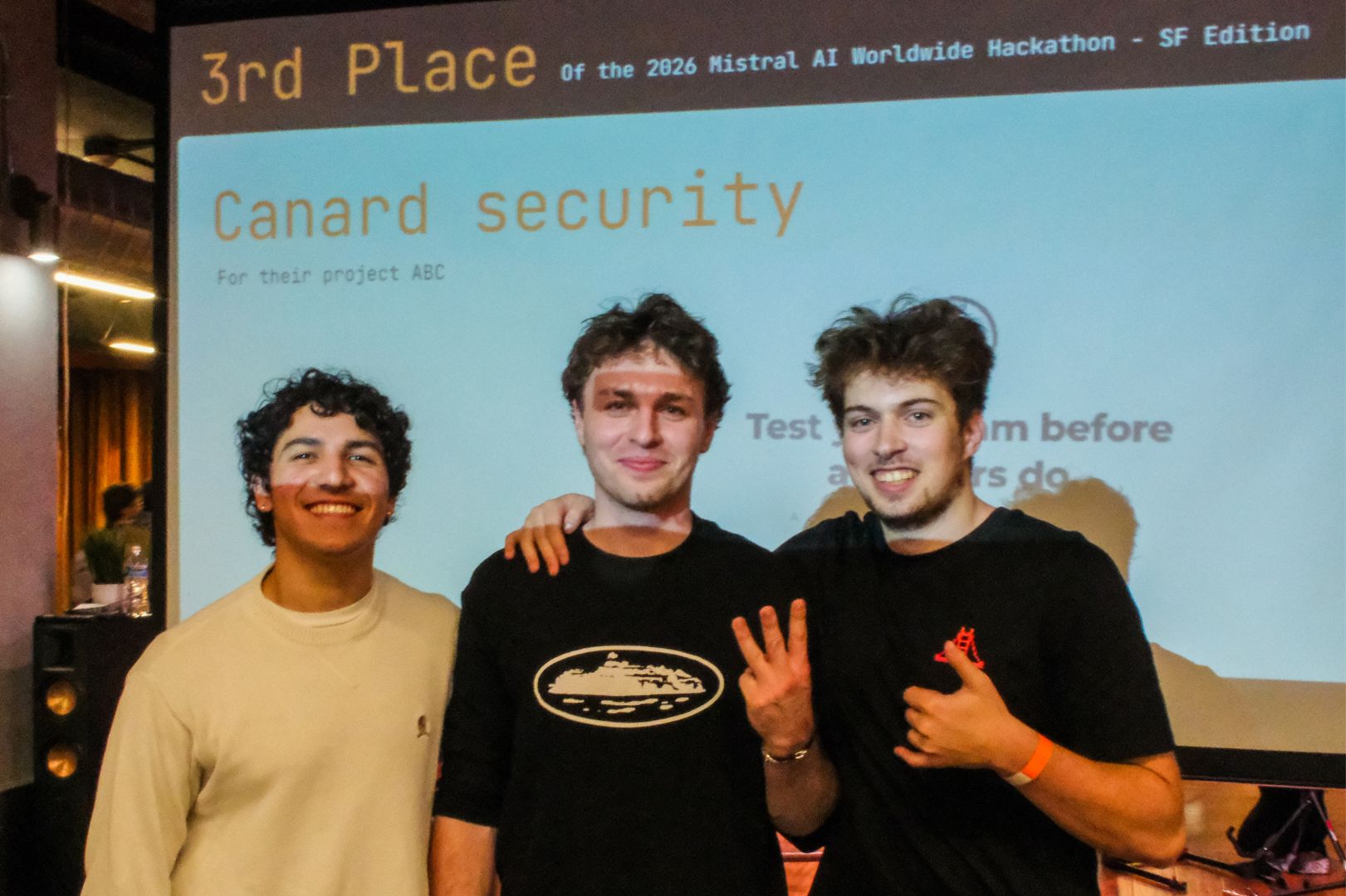 Left to right: Anthony Lamas, Ivan Severinov, and Daniel Perlove