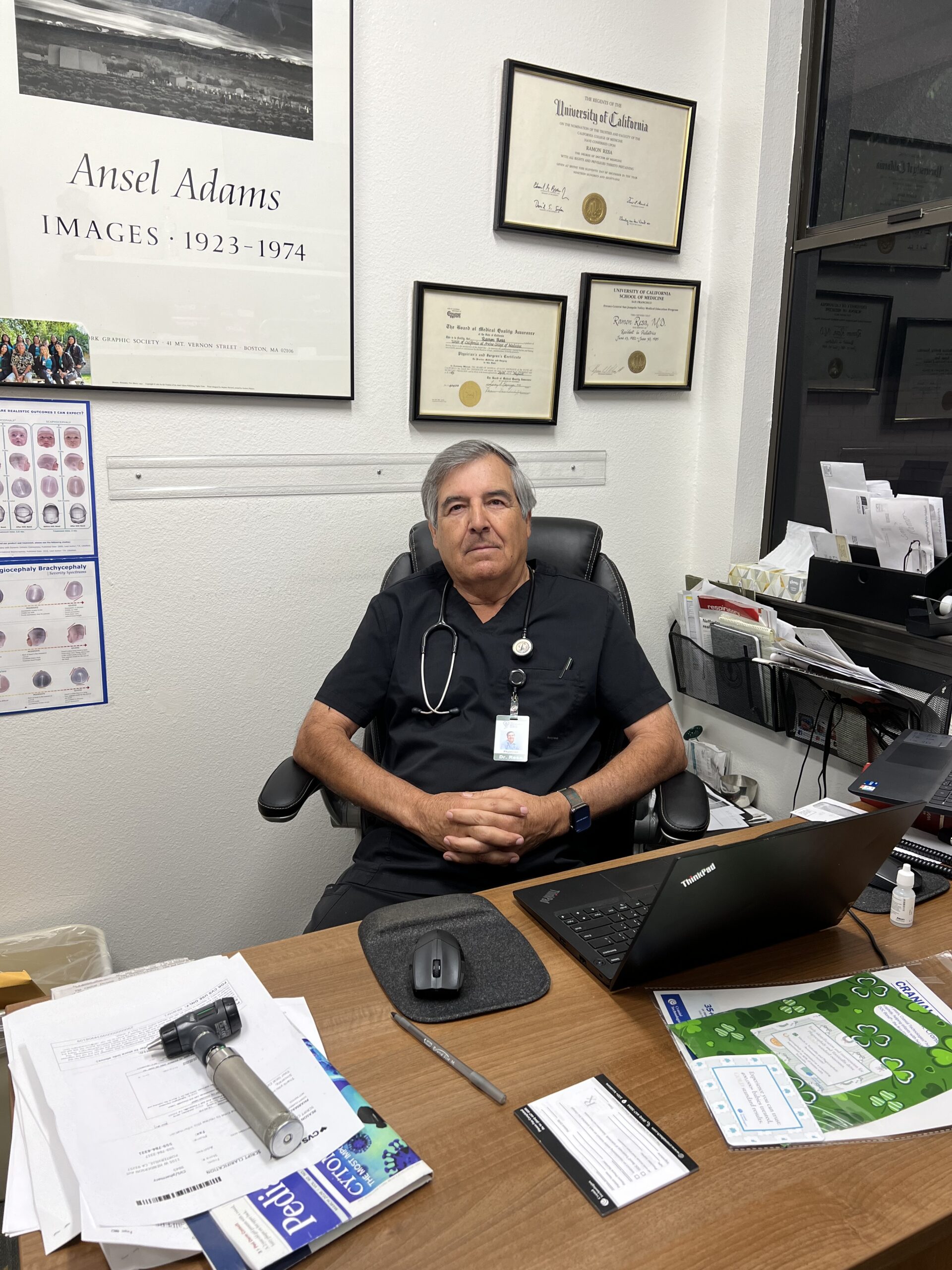 Ramon Resa at his desk