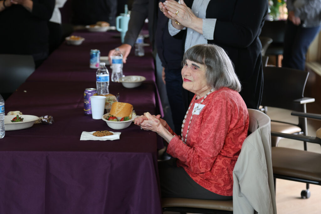 Maxine Lane at Retirees Association Scholarship Celebration in 2025.