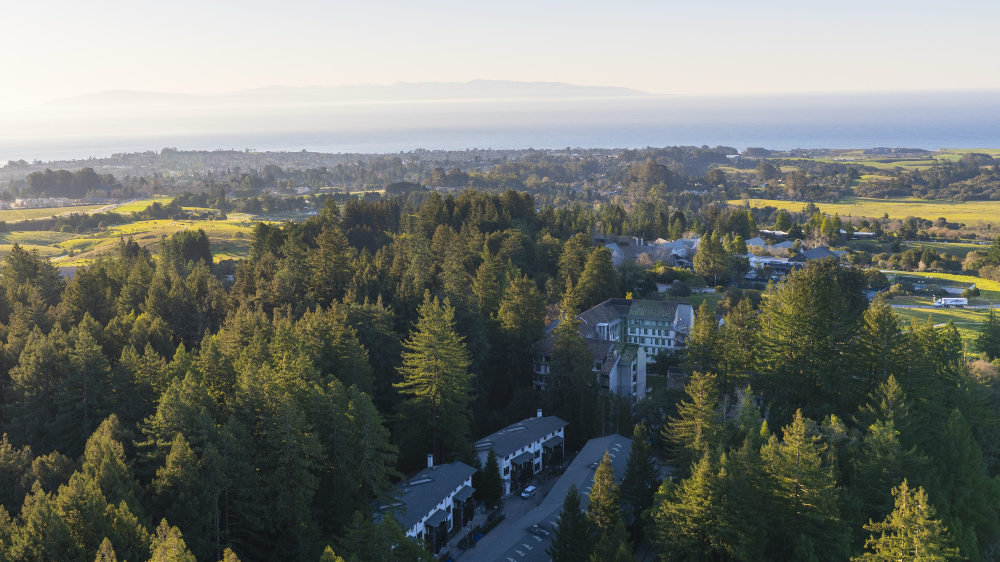 Aerial photo of UC Santa Cruz.