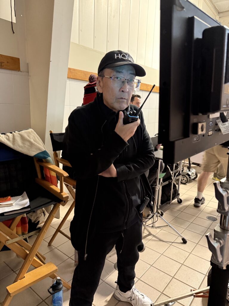 John Kim on set of Reunion 