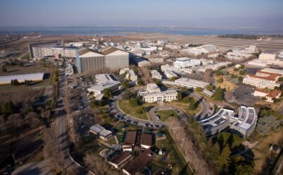 Aerial photograph of NASA Ames Research Center