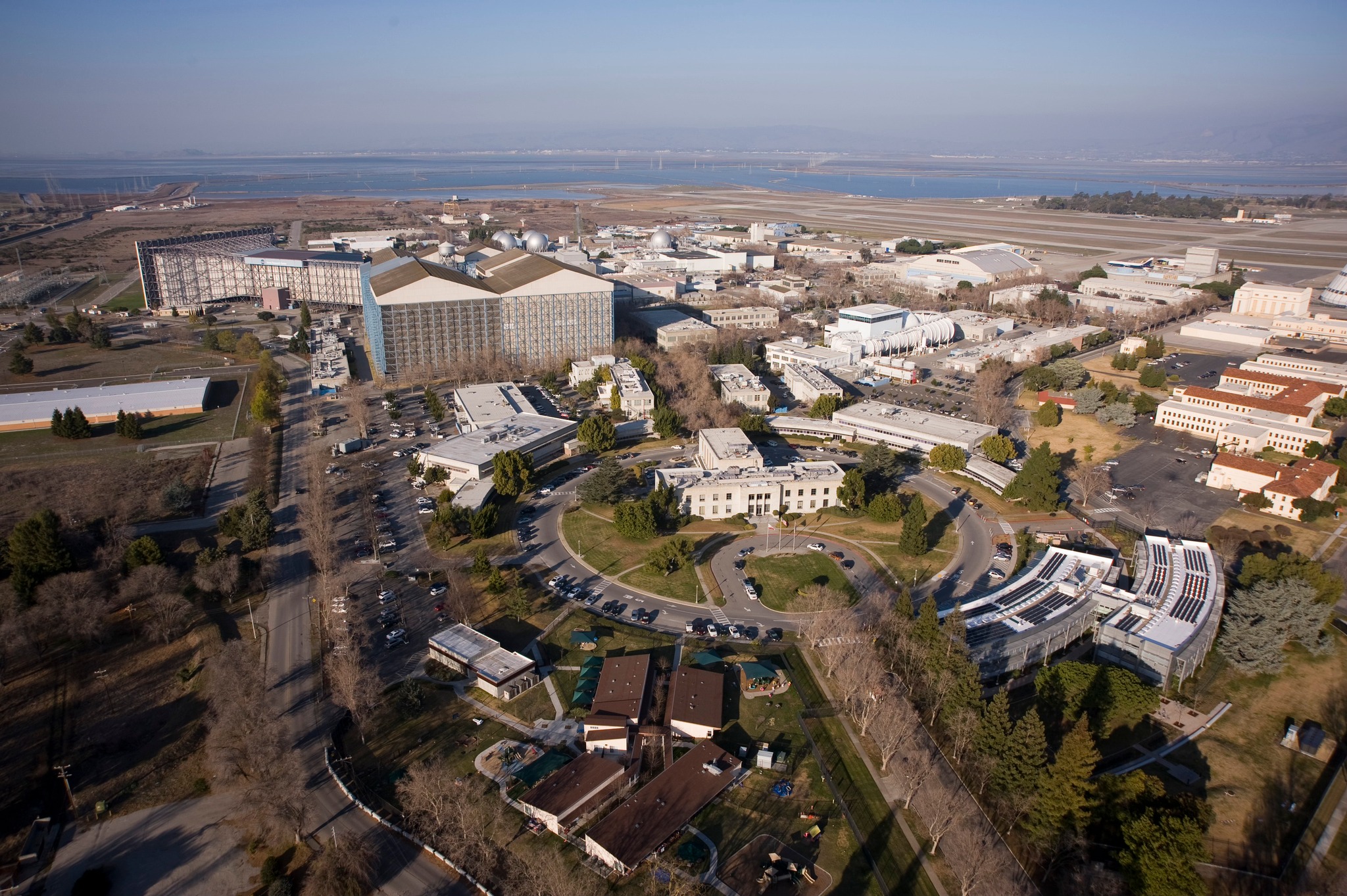 Aerial photograph of NASA Ames Research Center