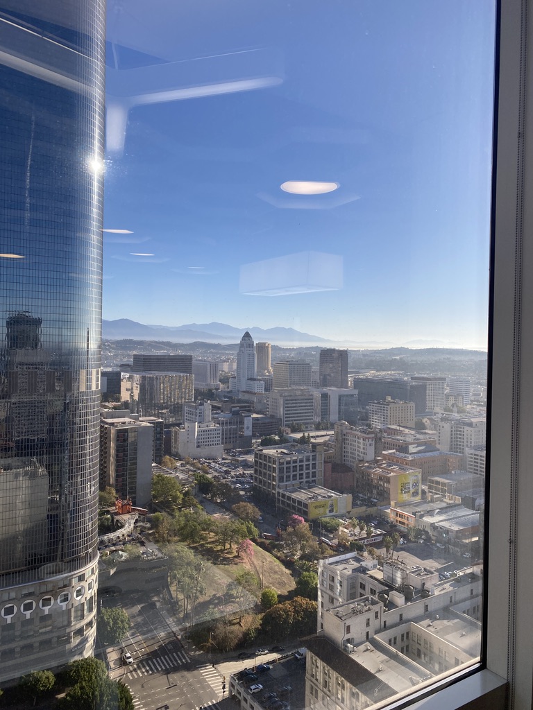 View from Evelyne's office 