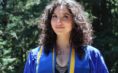 Serena Ramirez at UC Santa Cruz in graduation gear