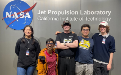 SlugSat team visiting NASA Jet Propulsion Laboratory