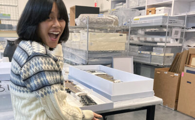 Momoko Nakazawa in the Autry archives